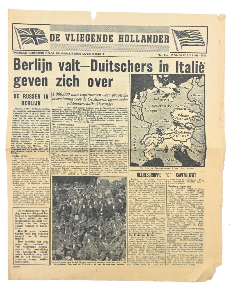 Allied Droppingsflyer 'De Vliegende Hollander' 3 May 1945