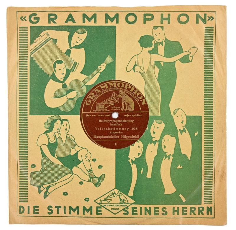 German Third Reich Era NSDAP Propaganda 'Rundfunk' Record