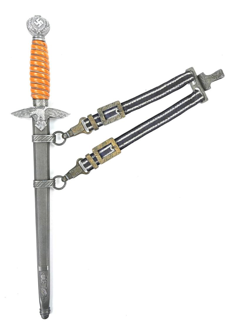German LW Officer's Dagger with Hanger 'Robert Klaas'
