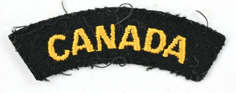 Canadian WW2 Army Corps Shoulder Title Badge Flash