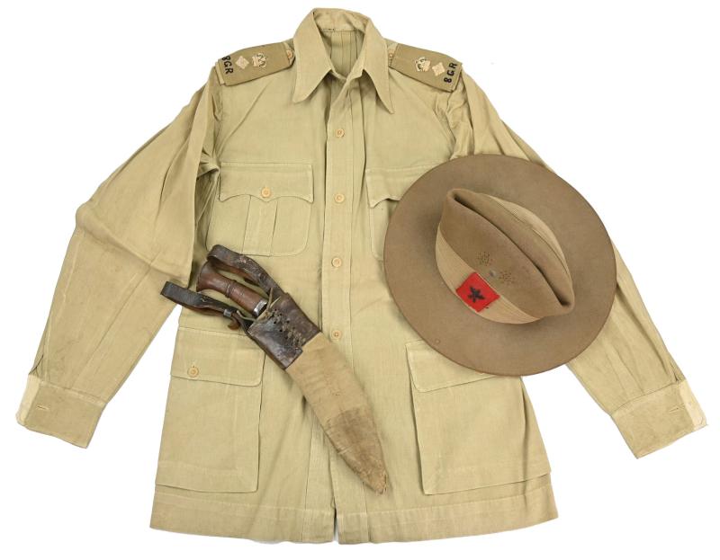 British WW2 KD 8th Gorkha Rifles Grouping