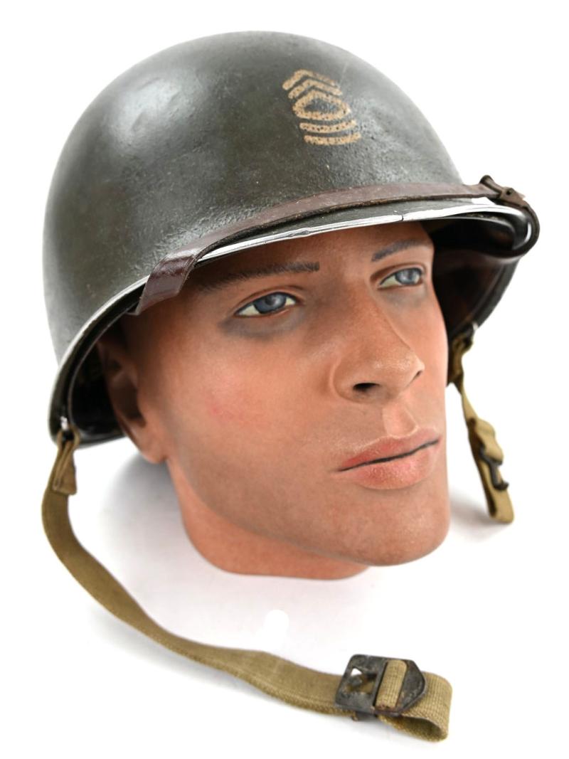 US WW2 M1 Fixed Bale Combat Helmet