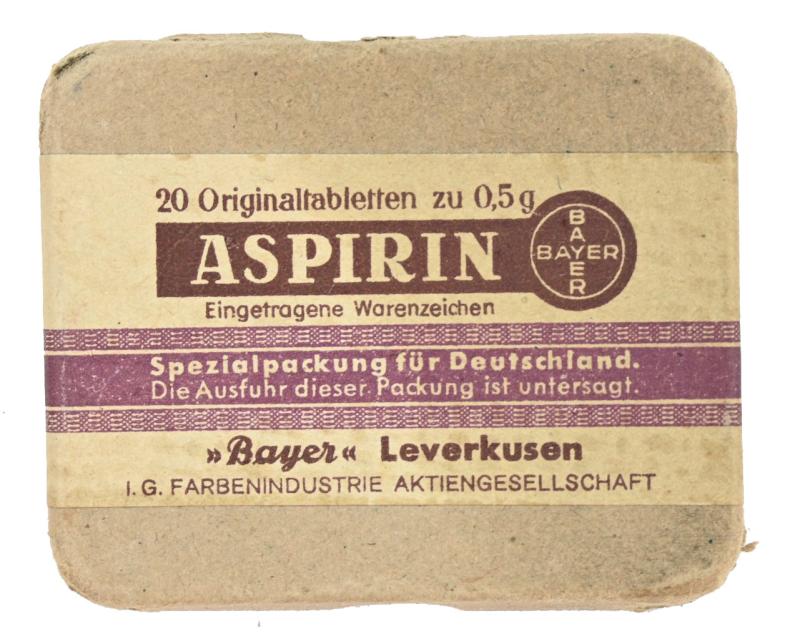German Third Reich Era Medical Box of Asprin