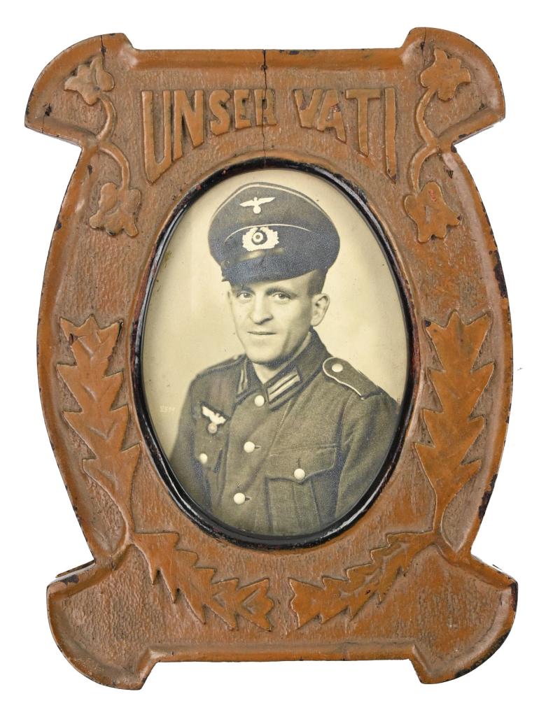 German Remembrance Plaque 'Unsere Vati'