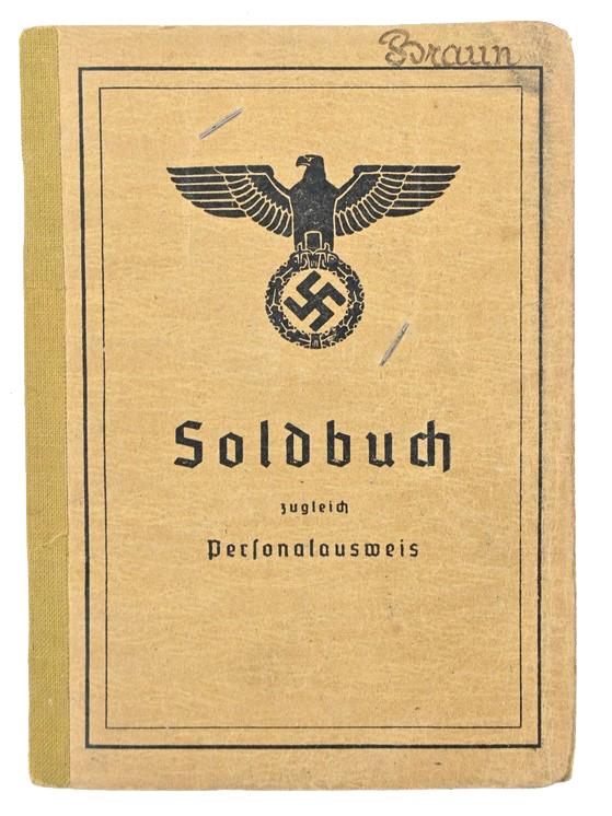 German WH Soldbuch 'Heeresjustizinspektor'