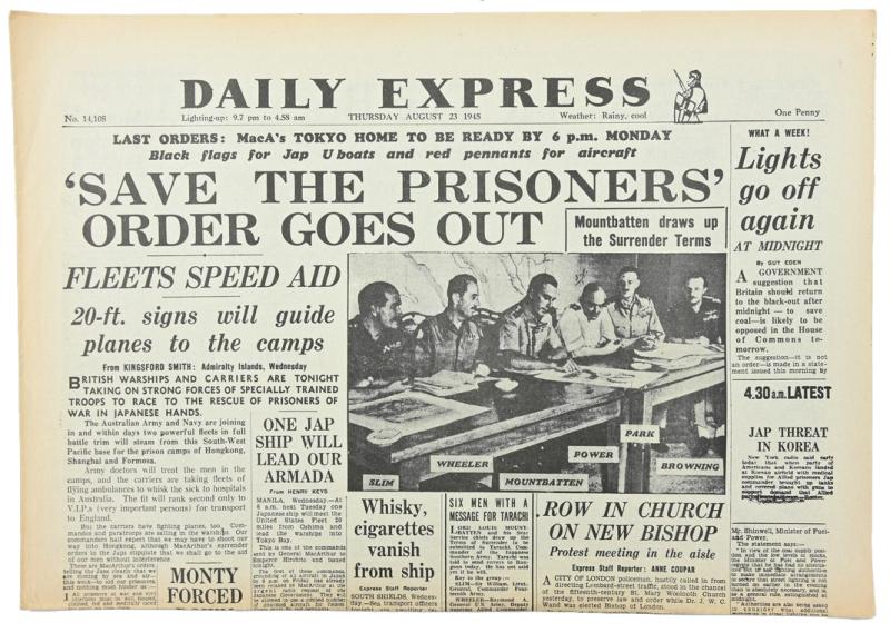 British WW2 Newspaper 'The Daily Express'