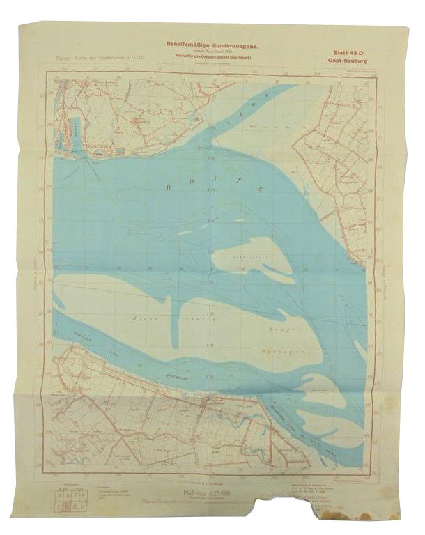 German Mapcard of 'Oost-Souburg Holland