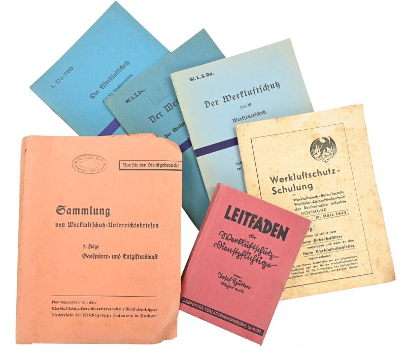 German Third Reich Workers Air Defense Booklet Set