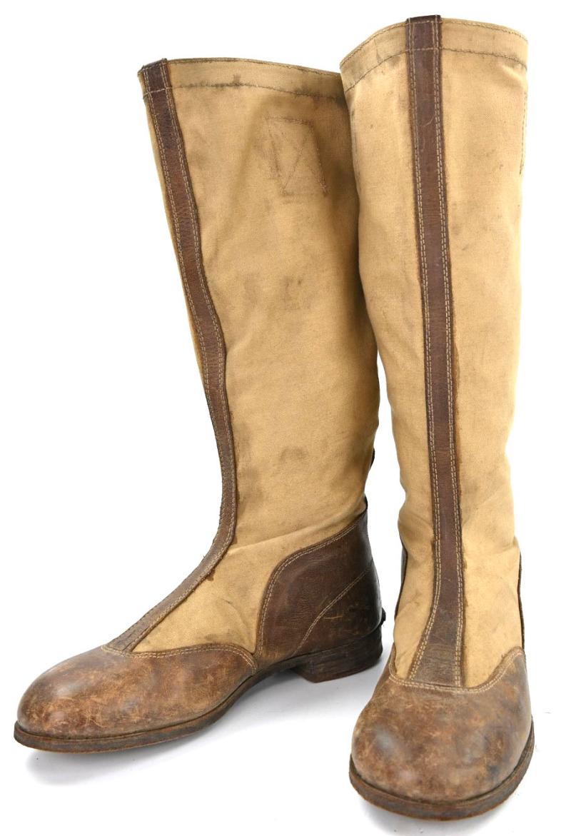 German Waffen-SS Tropical Sahariana Jackboots