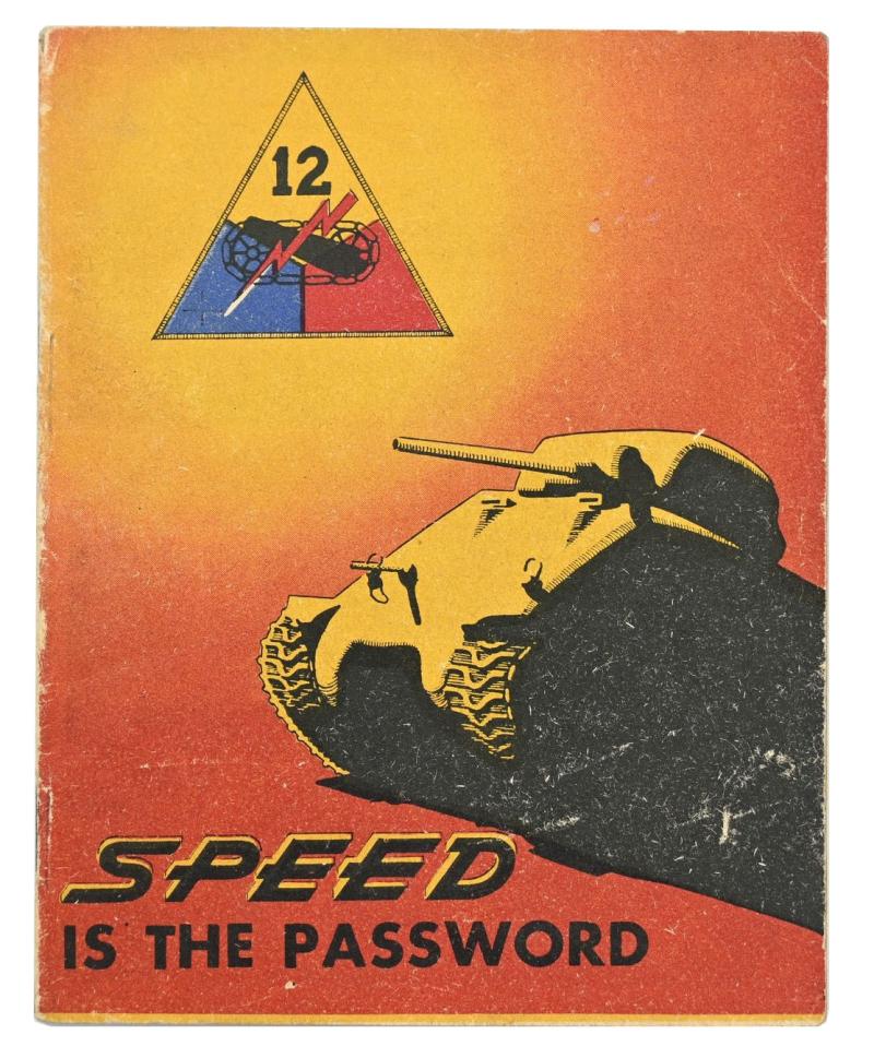 US WW2 12th Armoured Division Booklet