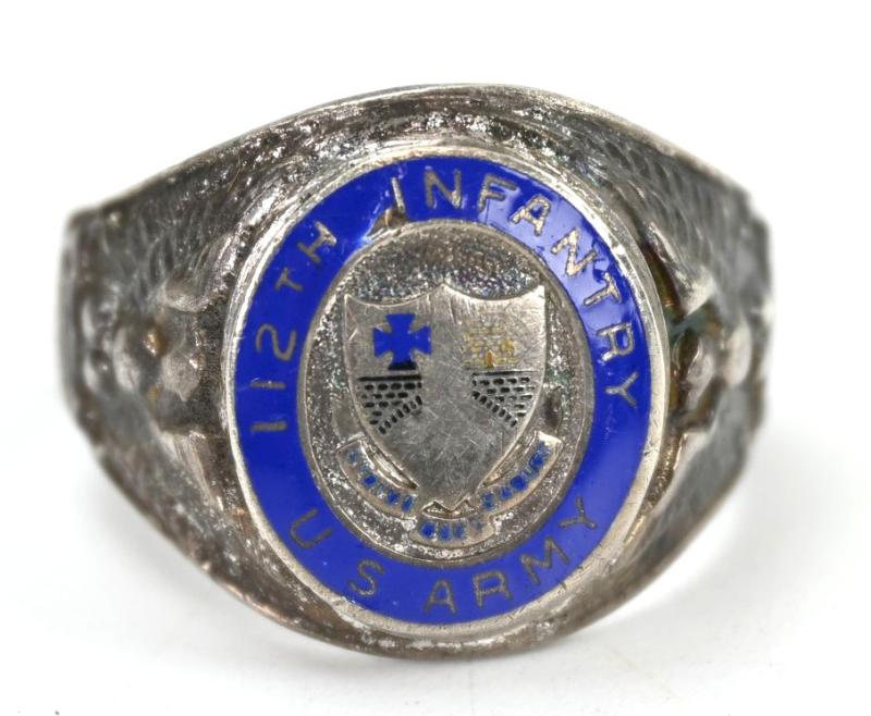 US WW2 112th Infantry Regiment Ring