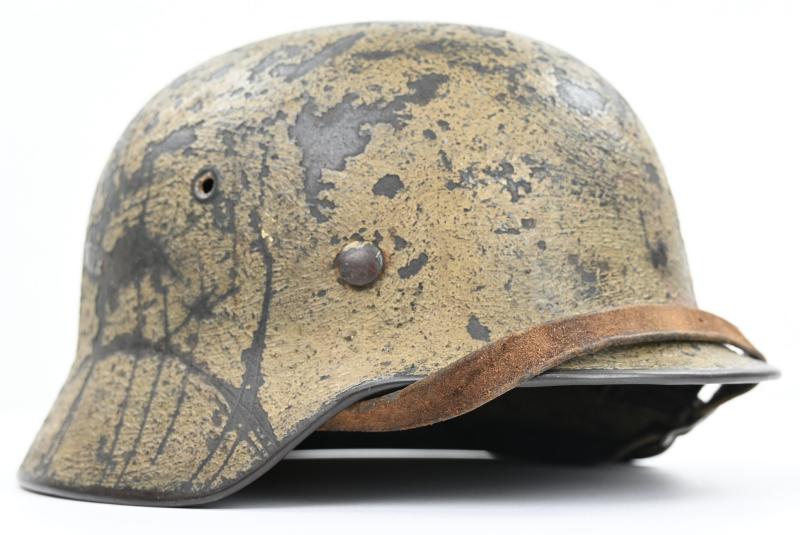 German WH M40 Tropical Camo Helmet