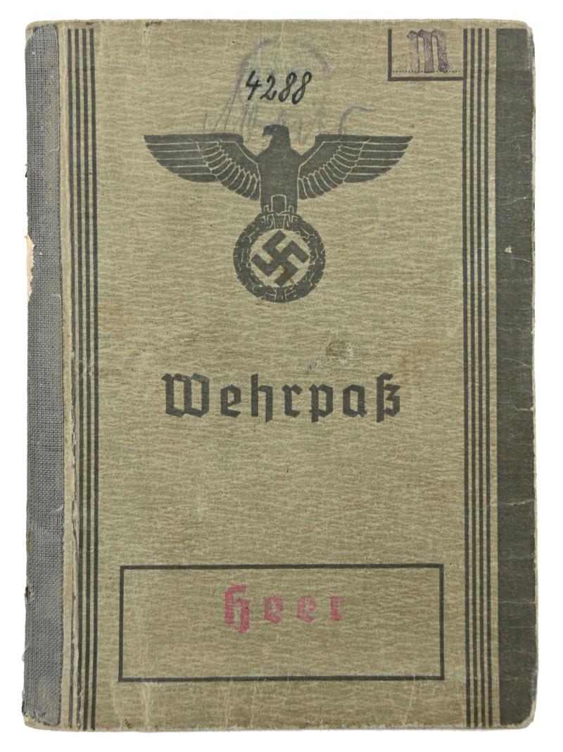 German WH Wehrpass Robert Meier KIA Wolchow