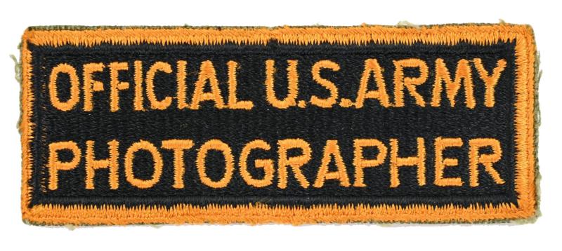 US WW2 Army Photographer Patch