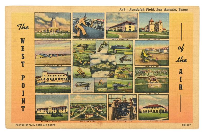 USAAF Postcard Randolph Field Texas