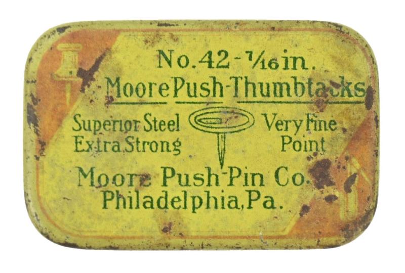 US WW2 Era Push-Thumbtacks Tin Can