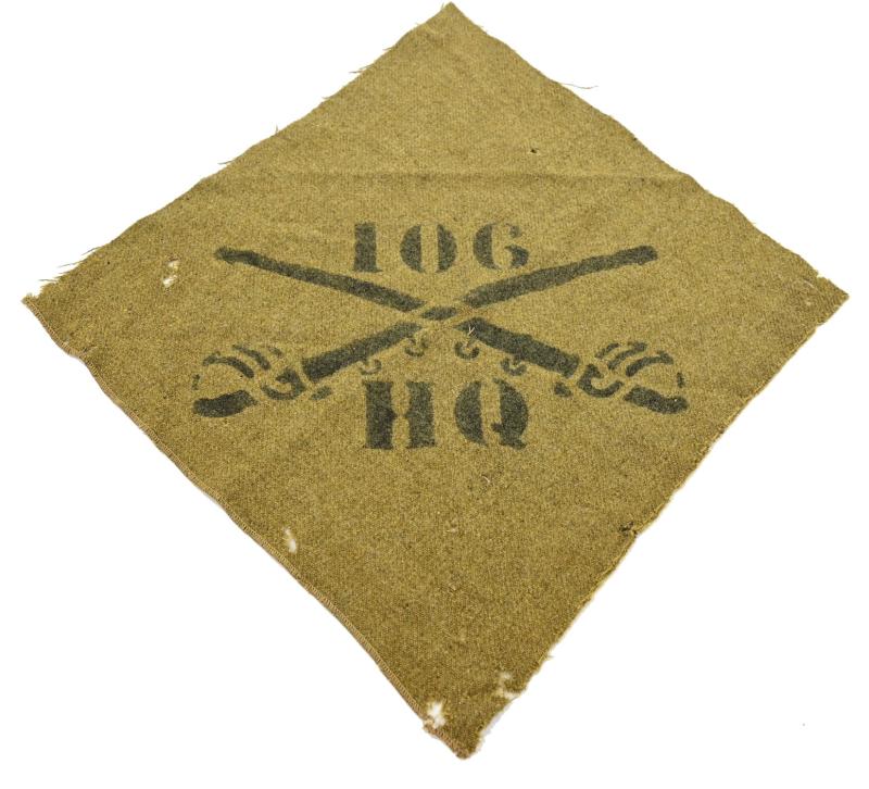 US WW2 Blanket Marking 106th CR HQ