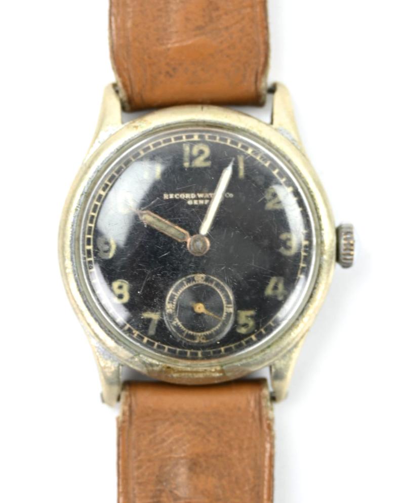 German WH Working Wrist Watch 'Record Watch Co.'