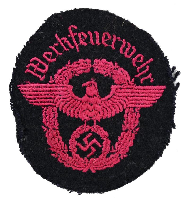 German Third Reich Fire Department Sleeve Patch