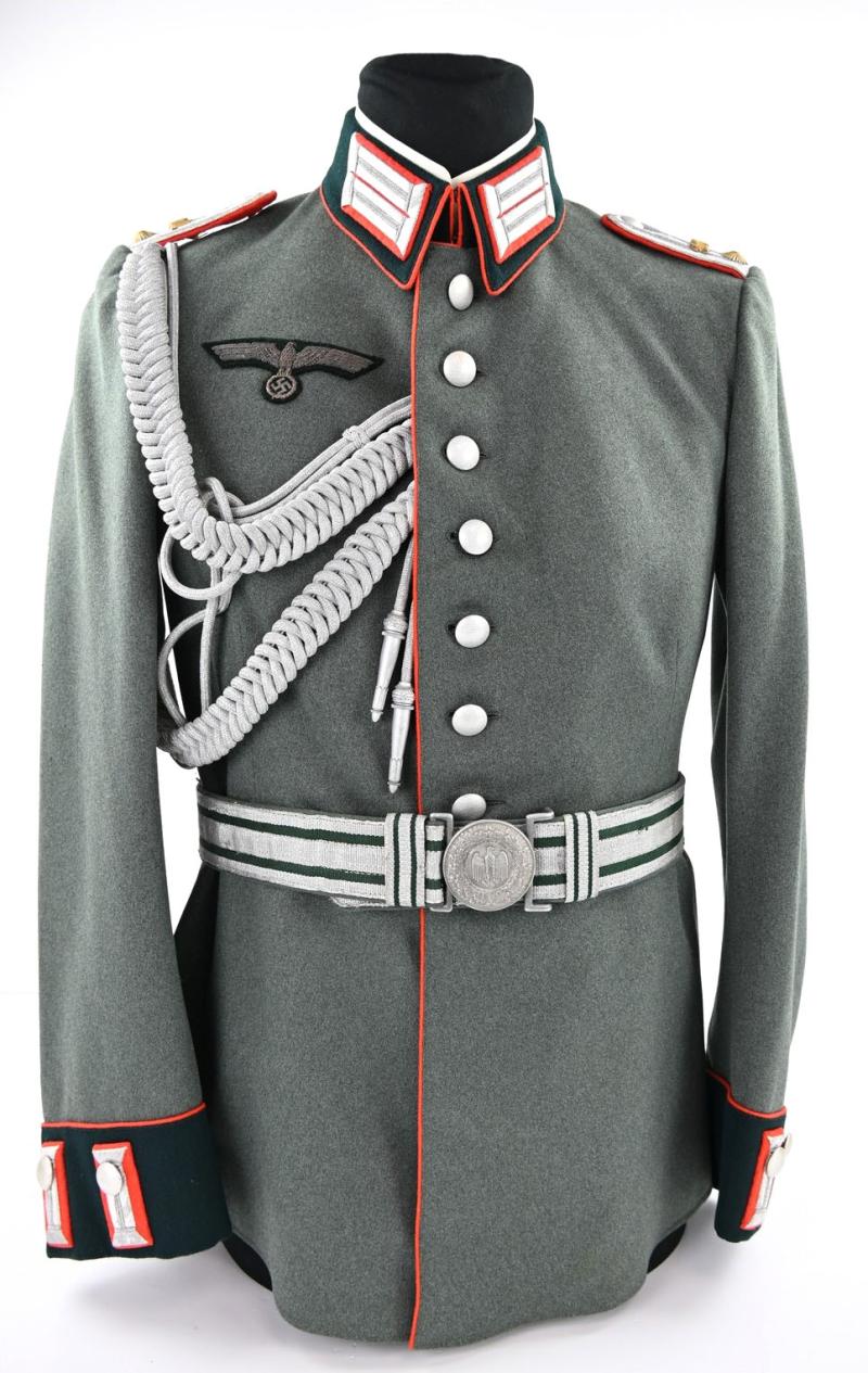 German WH Officer's Service Dress with Lanyard and Belt