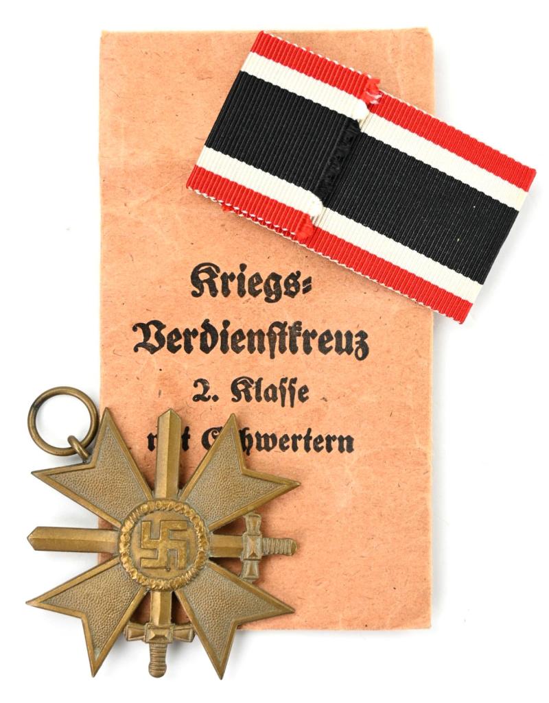 German War Merit Cross 2nd Class with Swords in Pouch