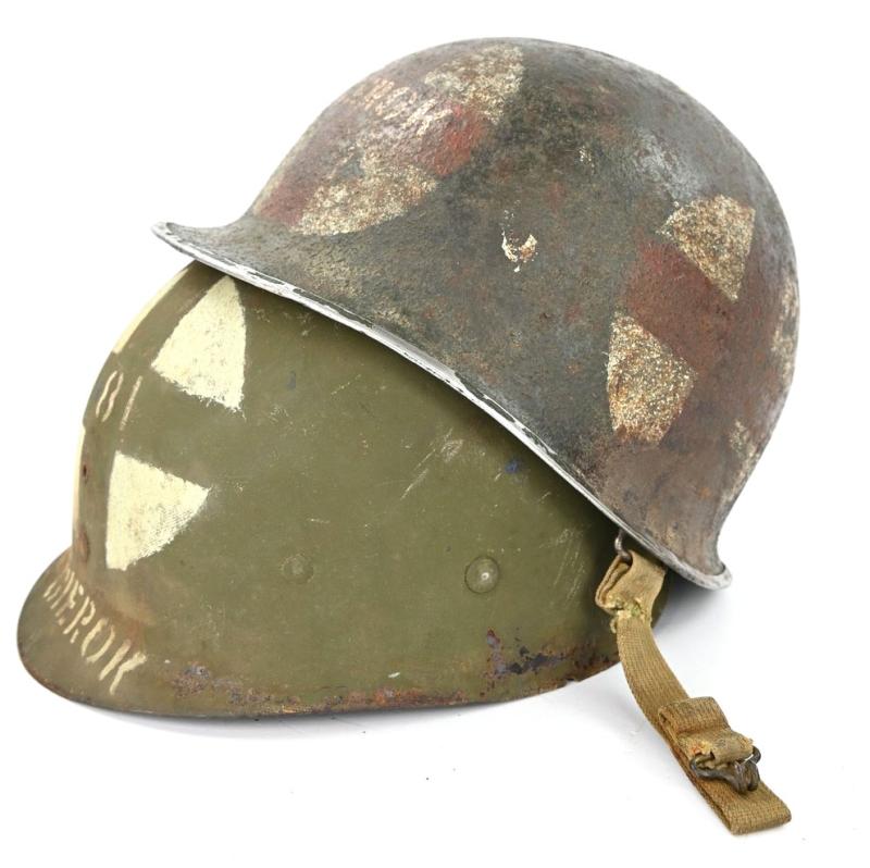 US WW2 5-Panel Medic M1 Fixed Bale Helmet