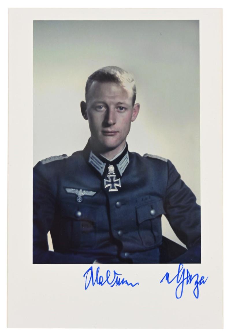 Signature of Wehrmacht Heer KC &OLS Recipient 'Waldemar von Gaza'