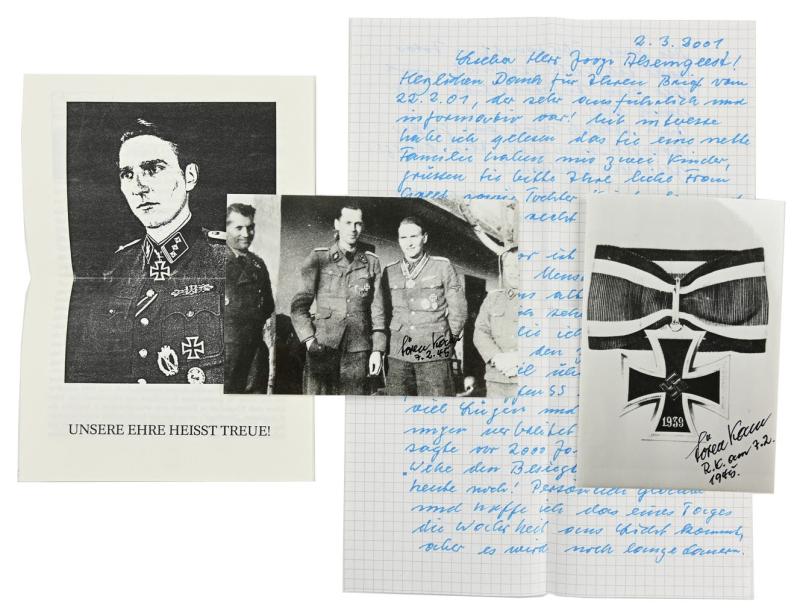 Signature of Waffen-SS KC Recipient 'Søren Kam'