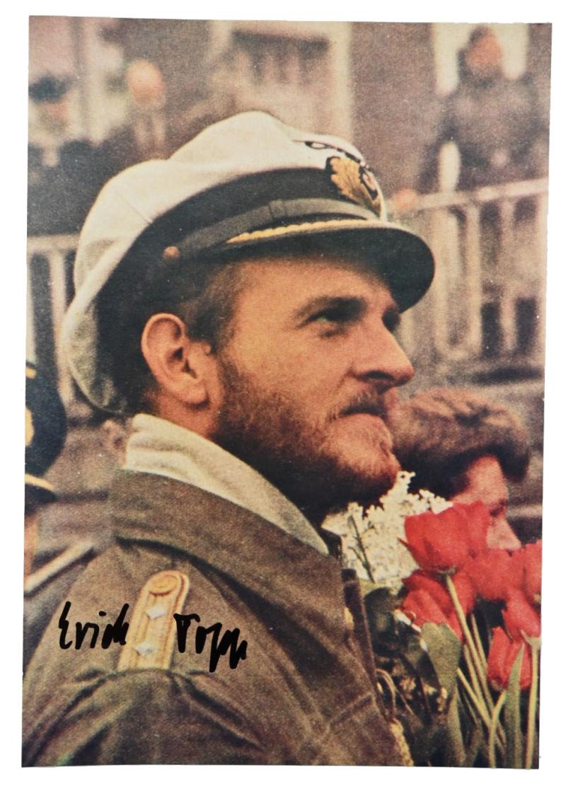 Signature of Kriegsmarine KC-Recipient 'Erich Topp'