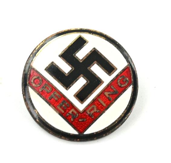 German NSDAP Opfer-Ring Support Badge