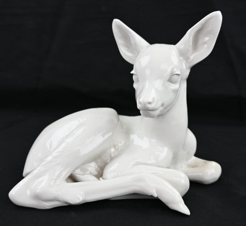 German SS Allach Porcelain 'Lying Fawn'