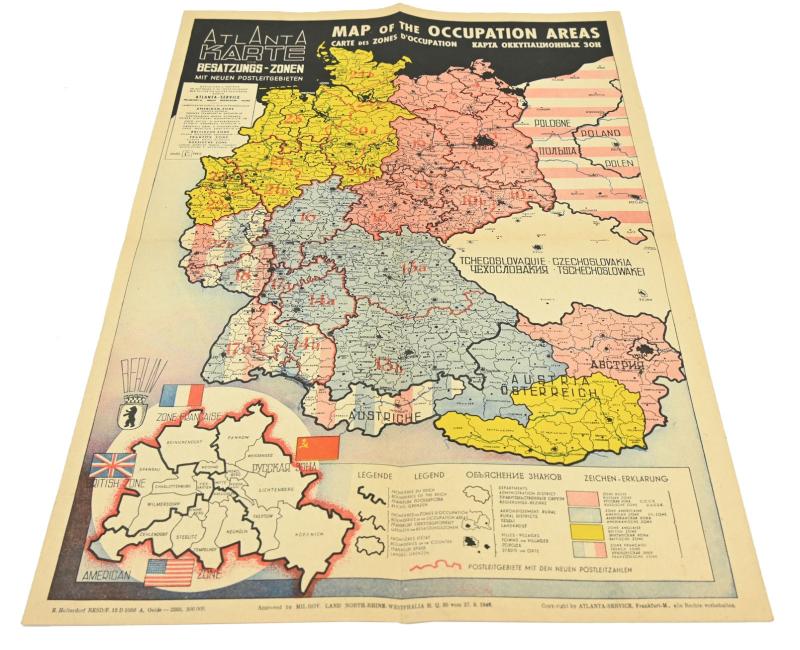German Occupation Mapcard/Poster