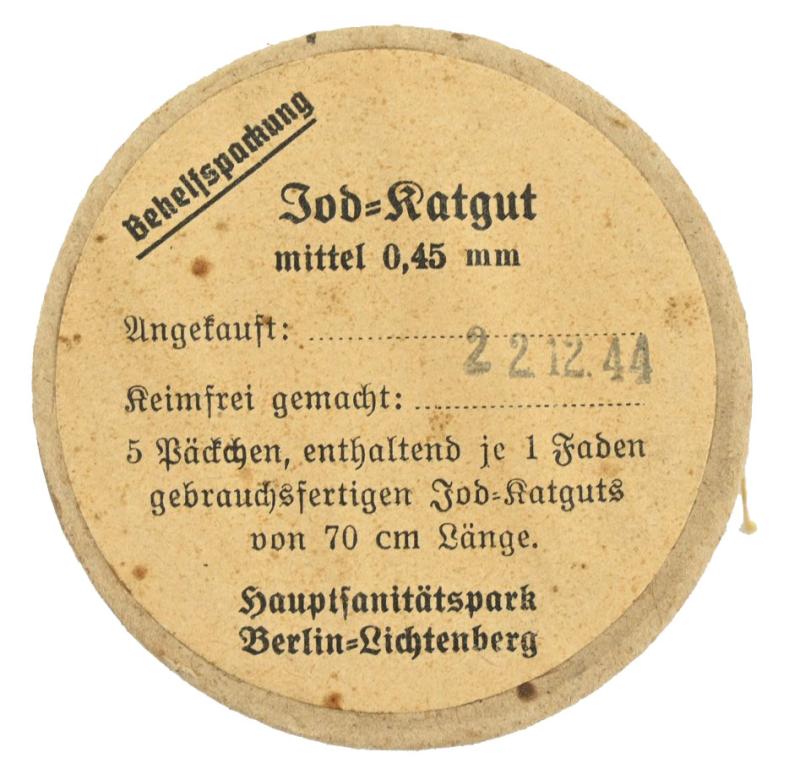 German WH Medical Suture 'Jod-Katgut' Package