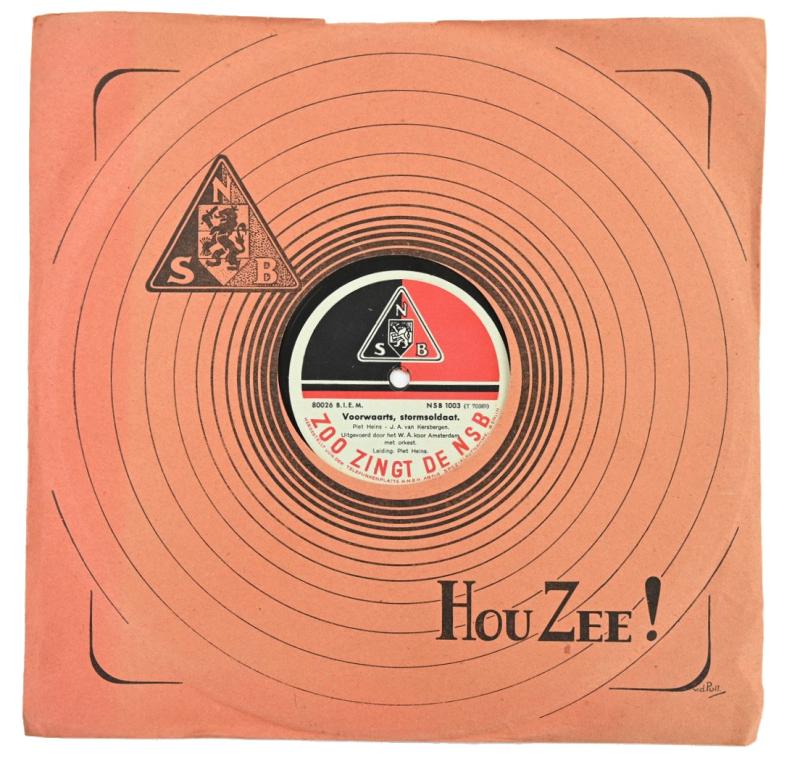 Dutch NSB Music Record with Cover