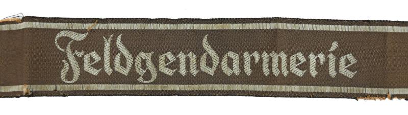 German Feldgendarmerie Cufftitle