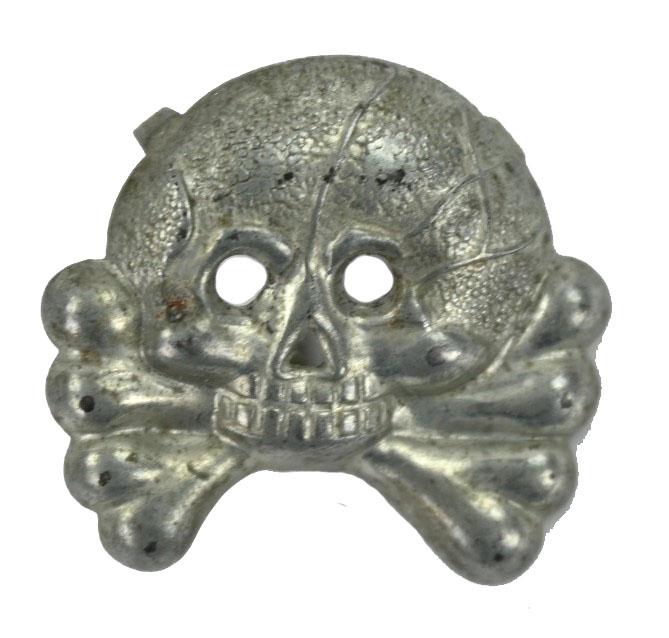 German WH Panzer Collar Tab Skull