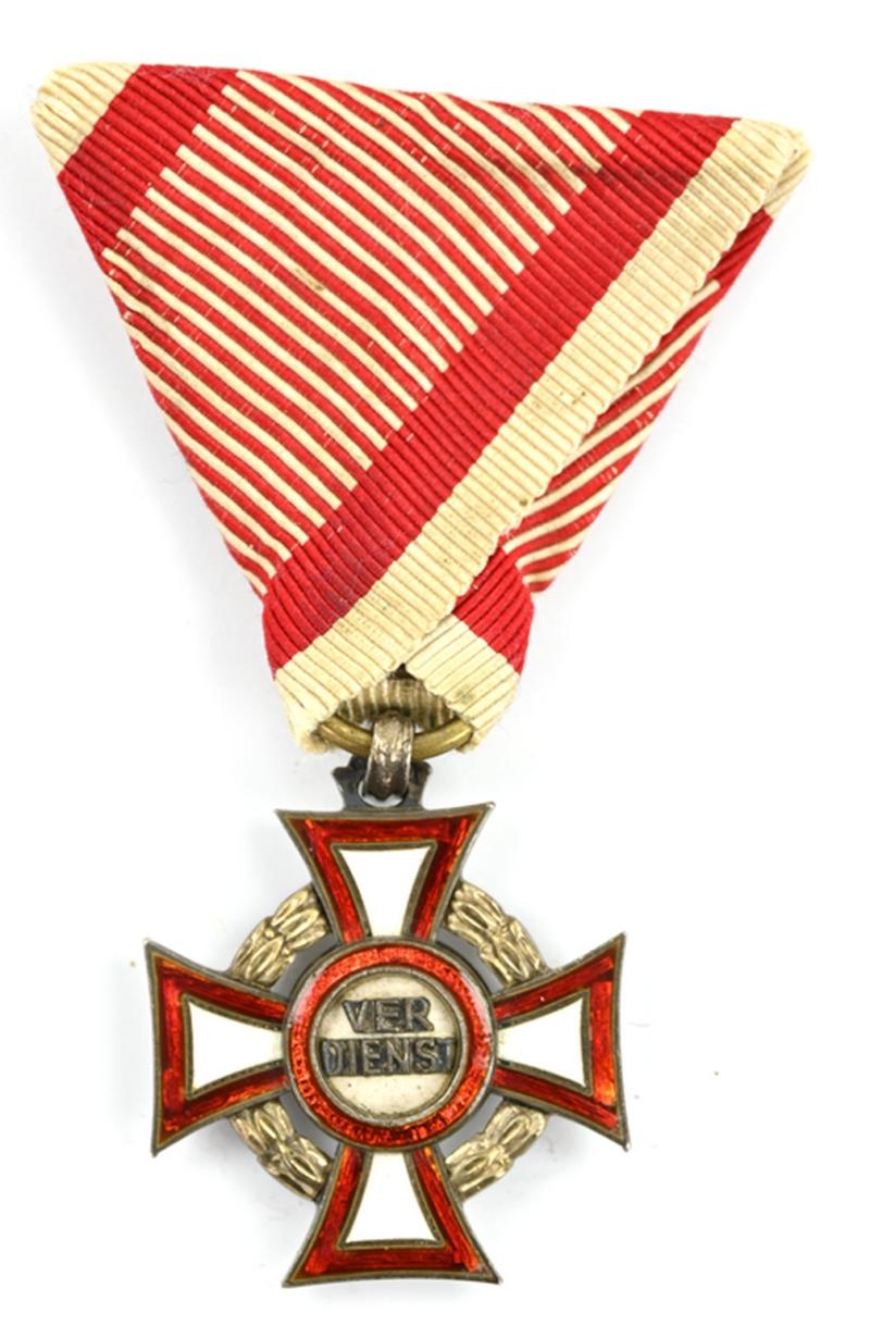 Imperial Austrian WW1 Military Merit Cross Medal