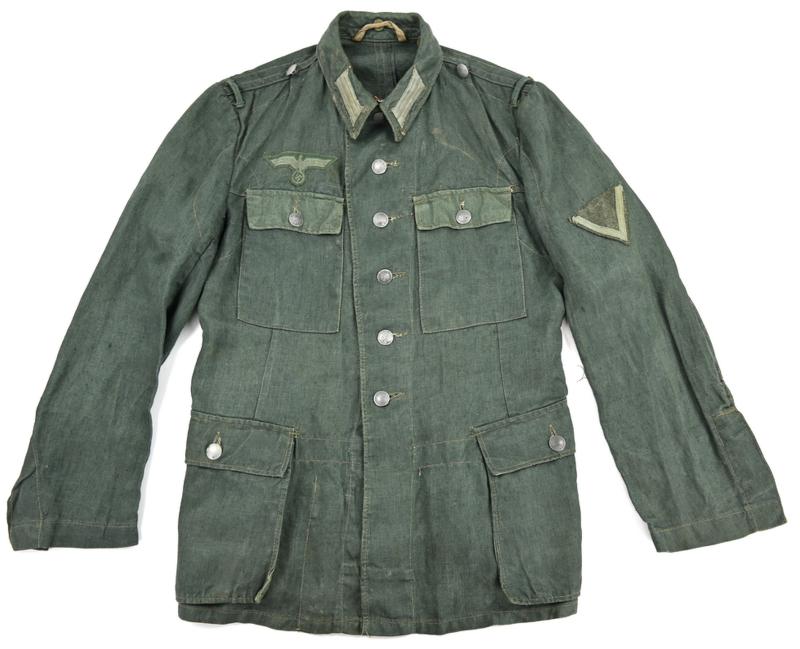 German WH M43 HBT Combat Tunic