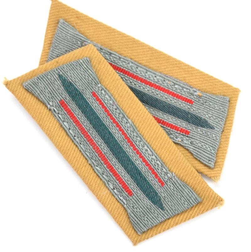 German WH EM Tropical Artillery Collar Tabs