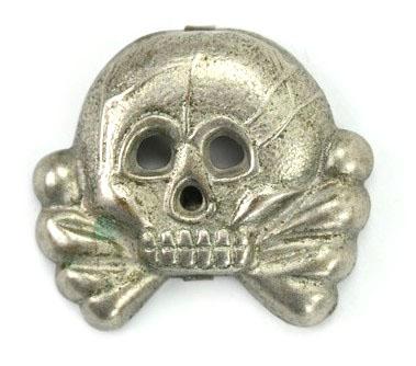 German WH Panzer Collar Tab Skull