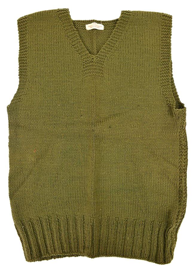 US WW2 Knitted Armless Sweater