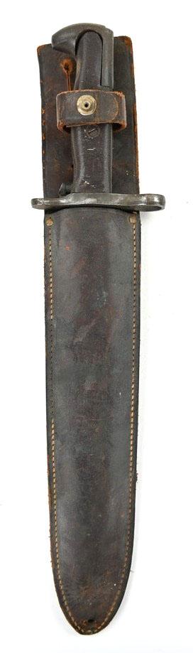 US WW2 M1 Garand Bayonet with Leather Scabbard