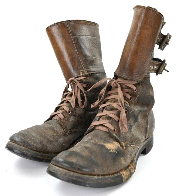 US WW2 Double Buckle Combat Boots