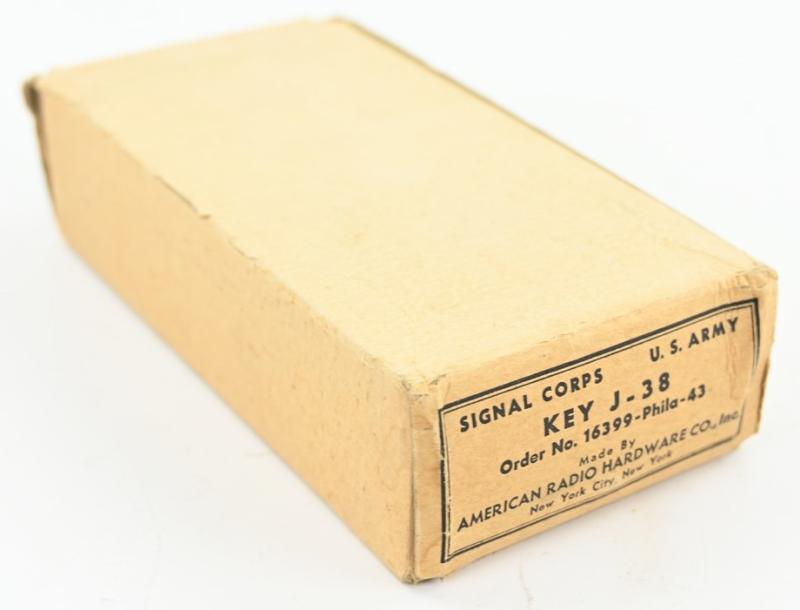 US WW2 Signal Corps Morse Key J-38 in Box