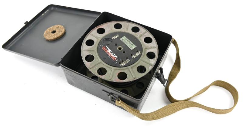 German WH Radio/ Transmitter Extension Cable Reel in Carrying Case