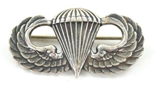 US WW2 Sterling Silver Jumpwing