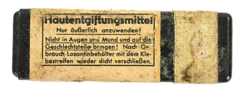 German WH Hautentgiftungsmittel container 1943