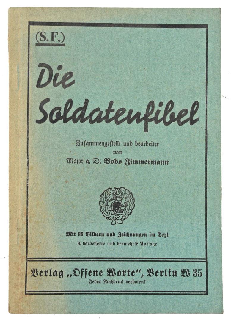 German WH Soldiers Manual 'Soldatenfibel'