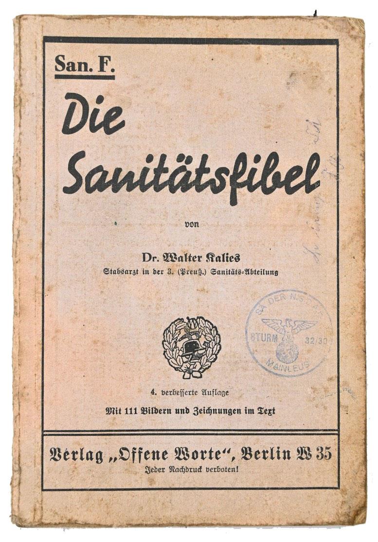 German WH Medic Manual 'Sanitatsfibel'