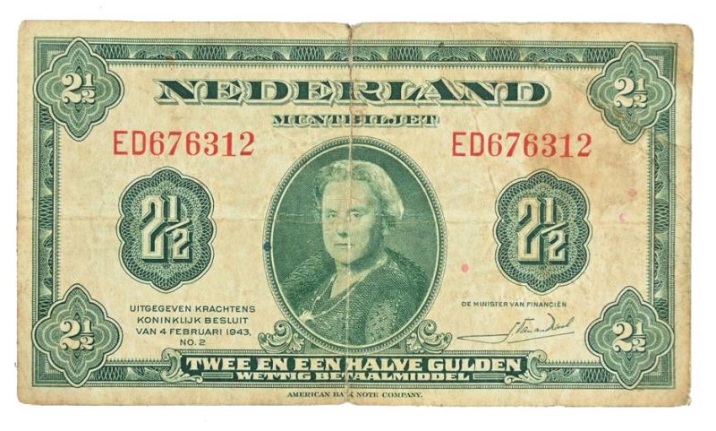 US WW2 Allied Invasion Banknote 'Holland'